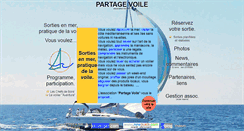 Desktop Screenshot of partagevoile.com